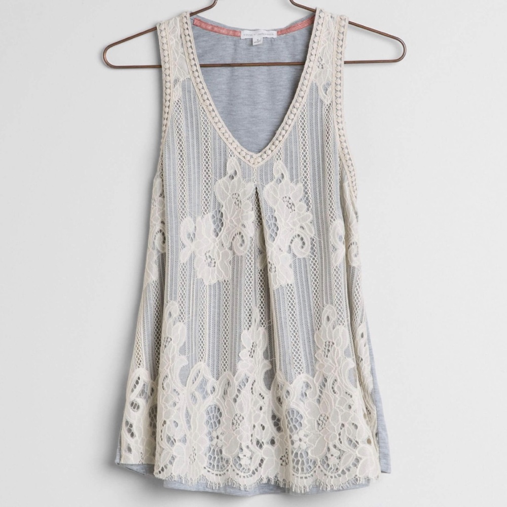 Coco + Jameson Lace Tank Top - Picture 2 of 8